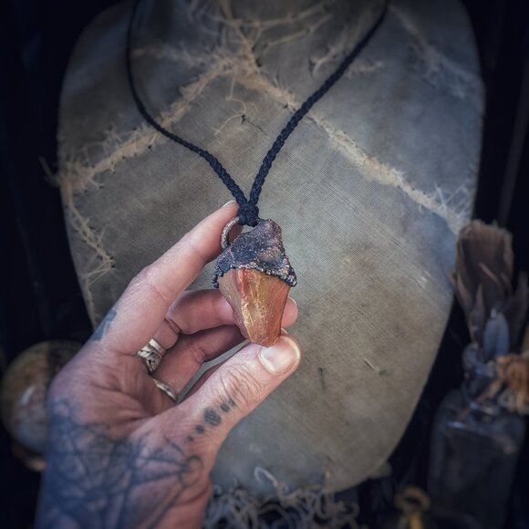 Red Jasper Electroformed Necklace - Picture 5 of 6